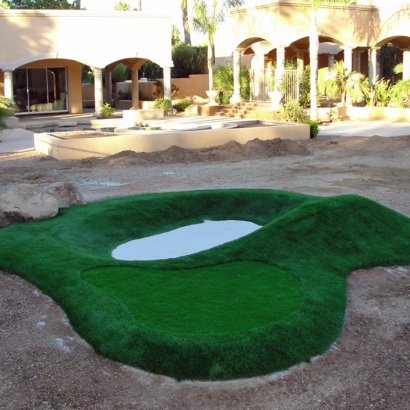 Fake Grass Middletown, California Outdoor Putting Green, Commercial Landscape
