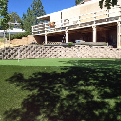 Synthetic Lawn Santa Cruz, California Paver Patio, Backyard Landscape Ideas