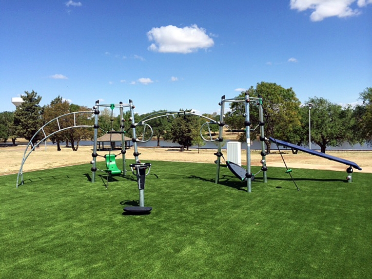 Artificial Turf Installation Monte Sereno, California Upper Playground, Parks