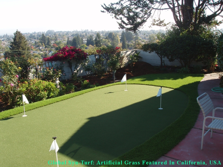 Synthetic Grass Cost South San Francisco, California Putting Green Grass, Backyards